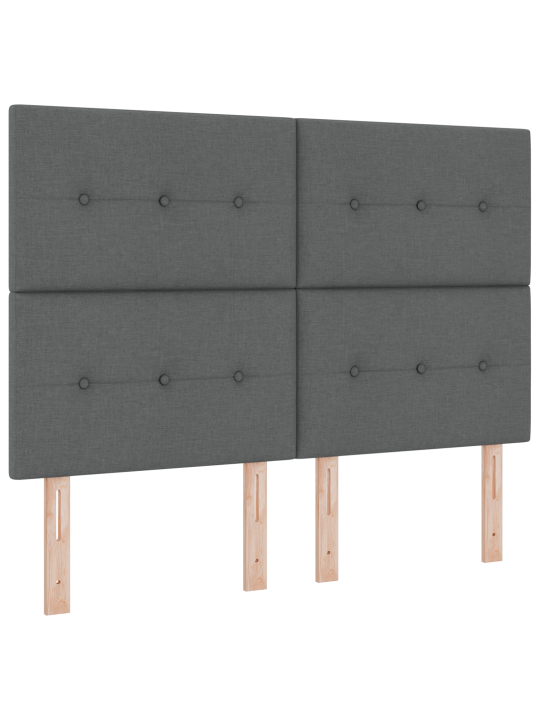 Voodipeats narmastega tumehall 140 cm kangas