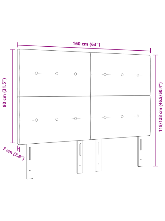 Peadukid nupuga tuftitud tume hall 160 cm kangas