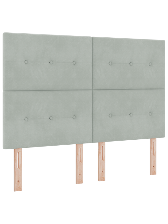 Peatoeme tagumise nuppudega helehall 160 cm samet