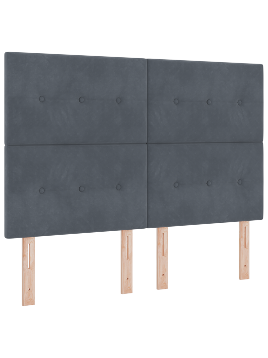 Peatsi nupukud dark grey 160 cm veluur