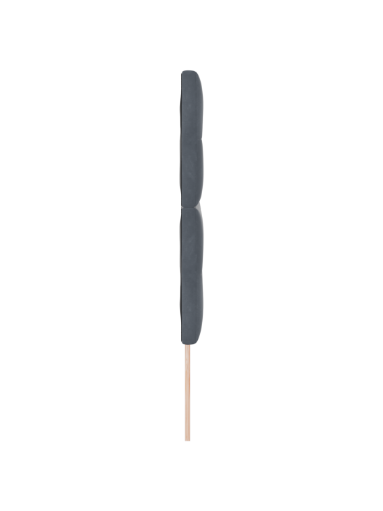 Peatsi nupukud dark grey 160 cm veluur