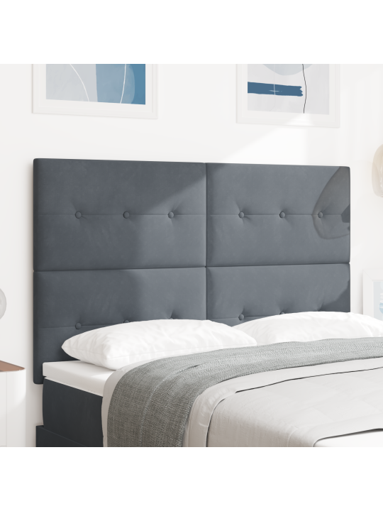 Peatsi nupukud dark grey 160 cm veluur