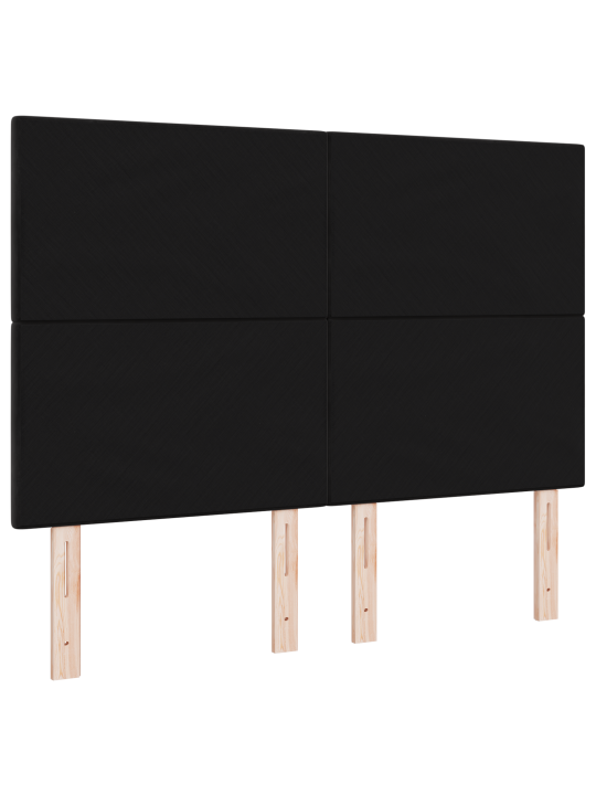 Peatsi nööpidega must 160 cm samet