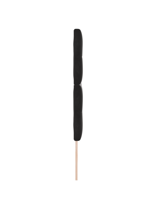 Peatsi nööpidega must 160 cm samet