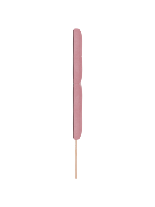 Peatoed nuppudega roosa 160 cm samet