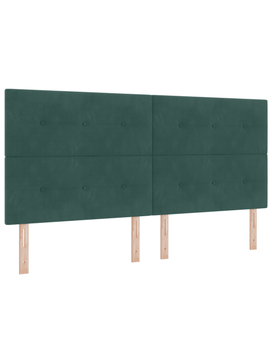 Voodipeats nööp tufted tumeroheline 200 cm samet