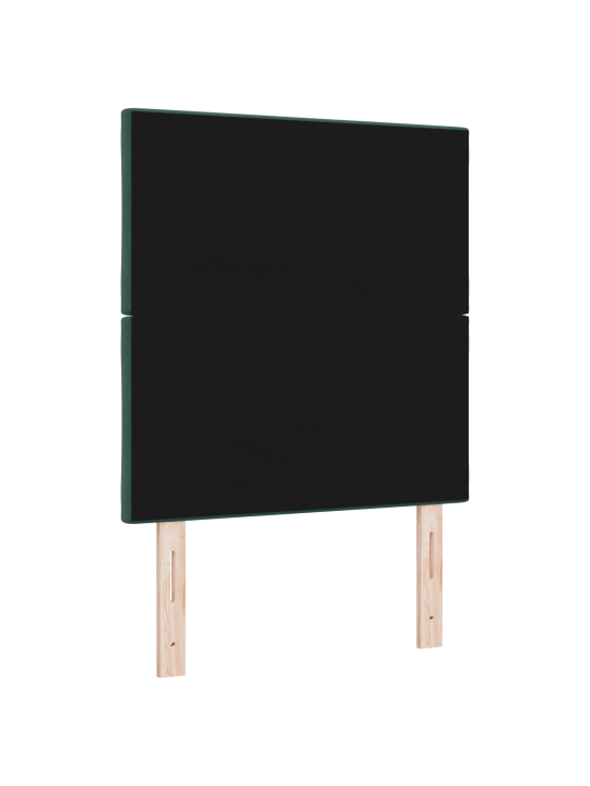 Tume roheline teemantblokeeritud samet voodiots 80 cm
