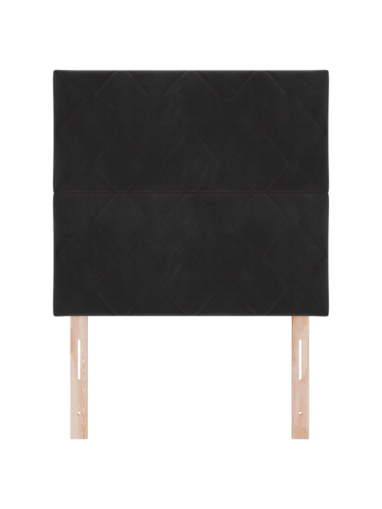 Voodipeat teemantplokki disain must 100 cm samet
