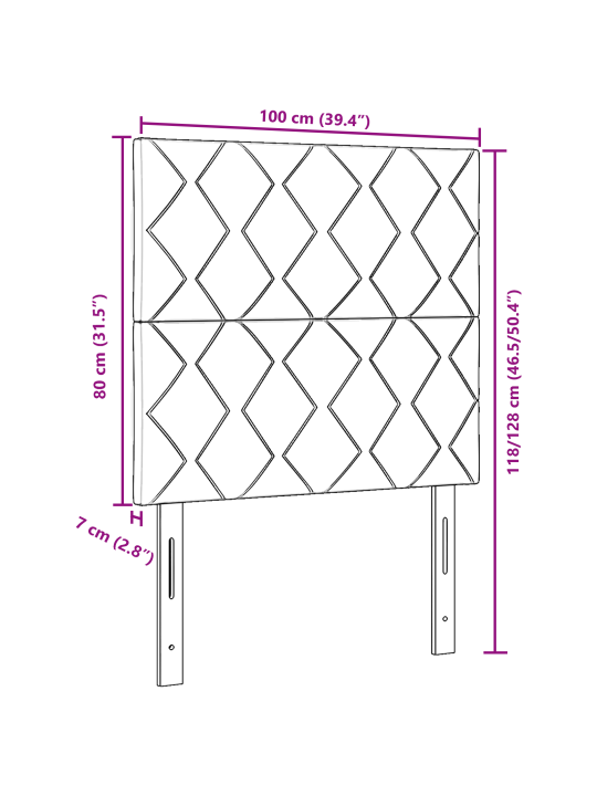 Voodiots teemantplokimustriga tume roheline 100 cm samet