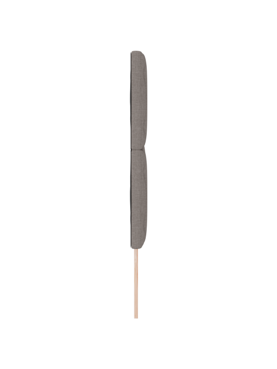 Voodipeats pruunikashall geomeetrilise disainiga, 140 cm kangas