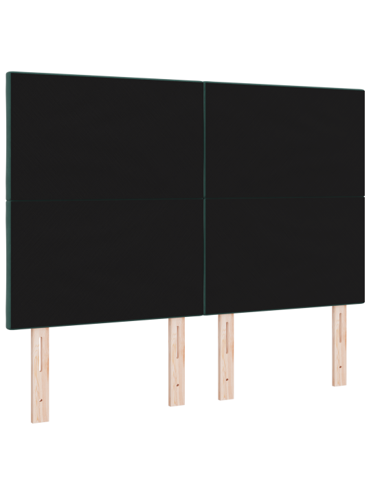Voodiots teemantplokki disain tume roheline 160 cm samet