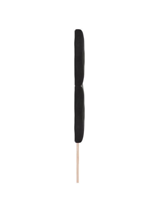 Voodiots teemantplokkmustri must 180 cm samet