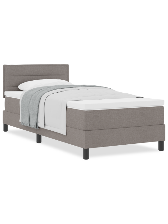 Vedrusvoodi koos madratsiga taupe 80x200 cm kangas