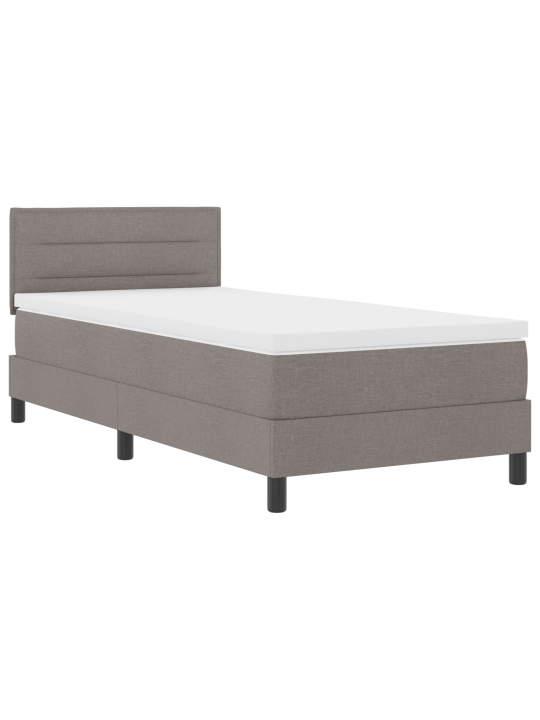 Vedrusvoodi koos madratsiga taupe 80x200 cm kangas
