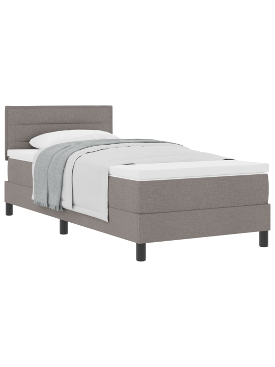 Vedrusvoodi koos madratsiga taupe 80x200 cm kangas