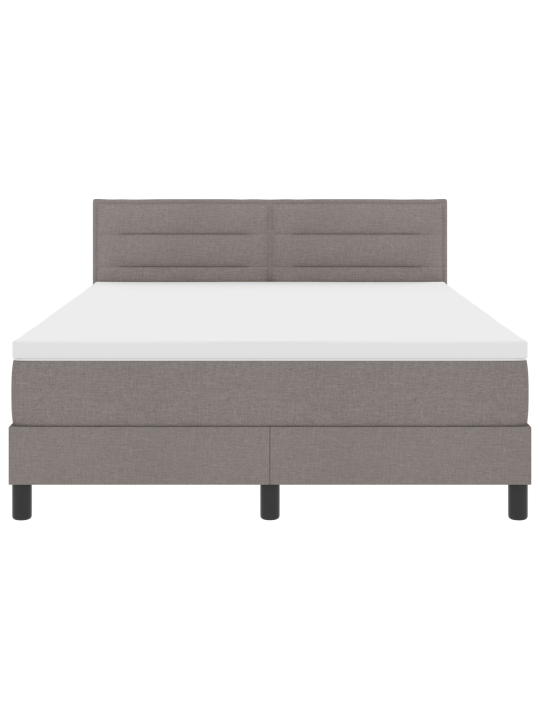 Box spring voodi koos madratsiga taupe 160x200 cm kangas