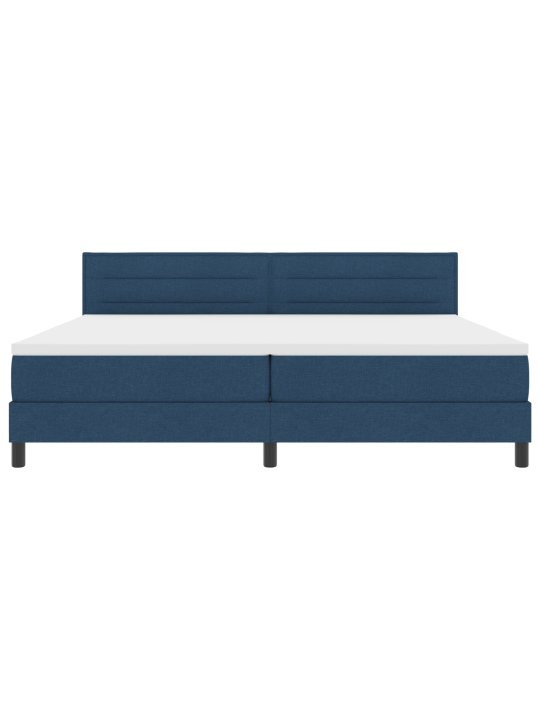 Box spring bed koos madratsiga sinine 200x200 cm kangas