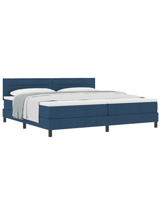 Box spring bed koos madratsiga sinine 200x200 cm kangas