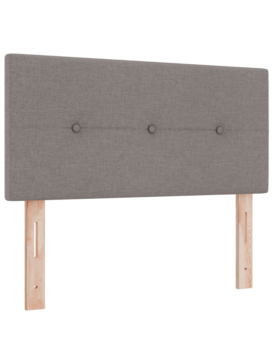 Box spring bed koos madratsiga taupe 100x200 cm kangas