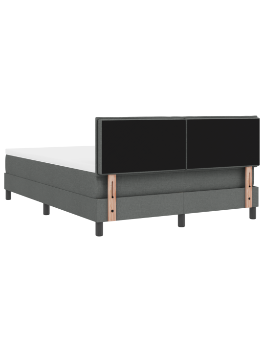 Kastiga voodi madratsi tumehalliga 140x190 cm kangast