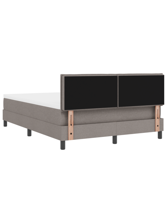 Kastispringvoodi madratsiga taupe 140x190 cm kangas