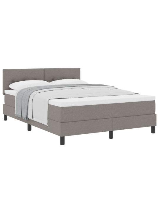Kastispringvoodi madratsiga taupe 140x190 cm kangas