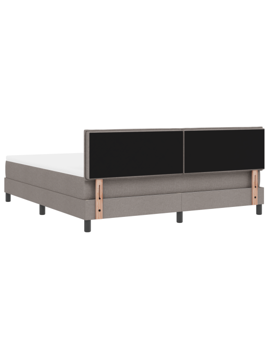 Kastite voodi koos madratsiga taupe 180x200 cm kangas