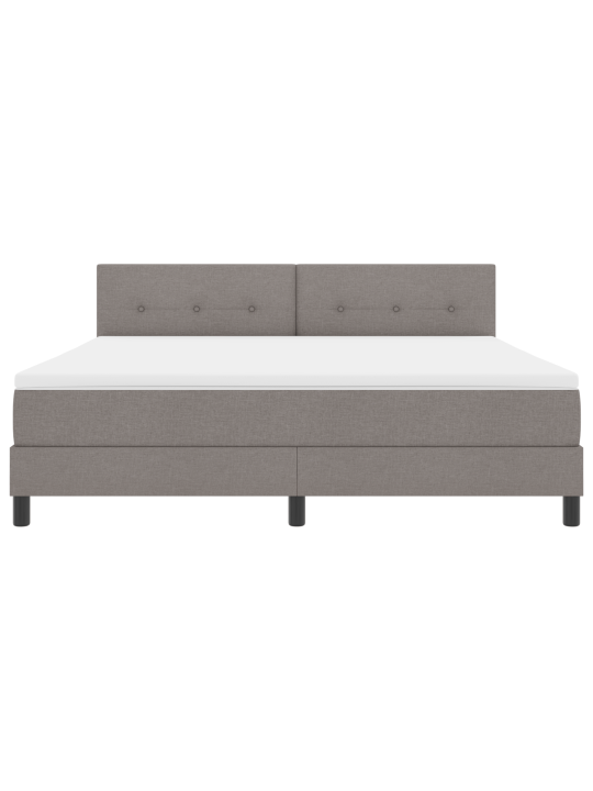 Kastite voodi koos madratsiga taupe 180x200 cm kangas