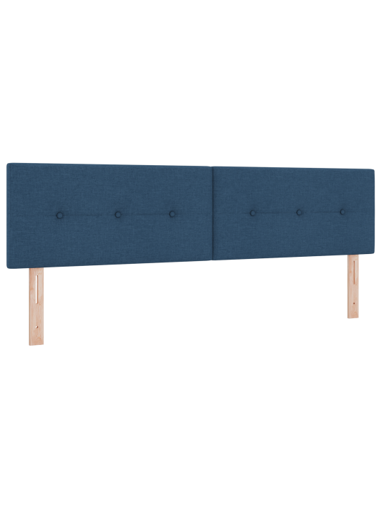 Karbivedrustuse voodi madratsiga tumesinine 180x200 cm kangas