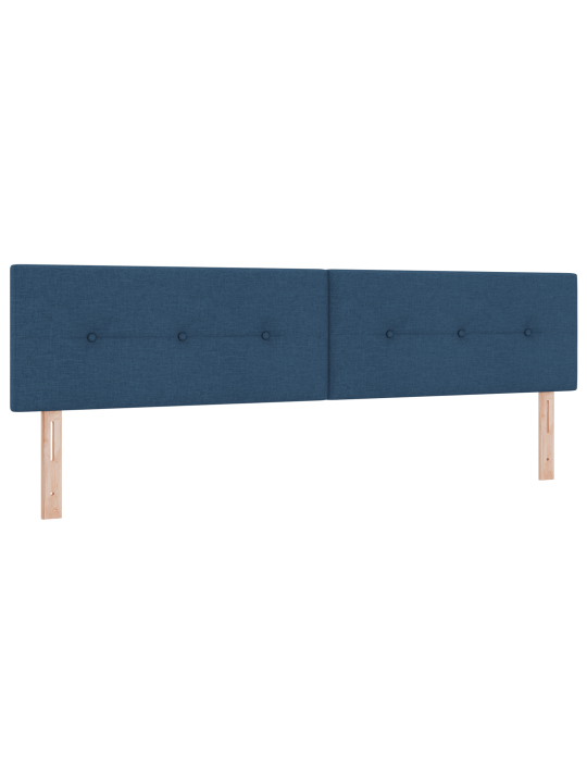 Box spring voodi koos madratsiga sinine 200x200 cm kangas