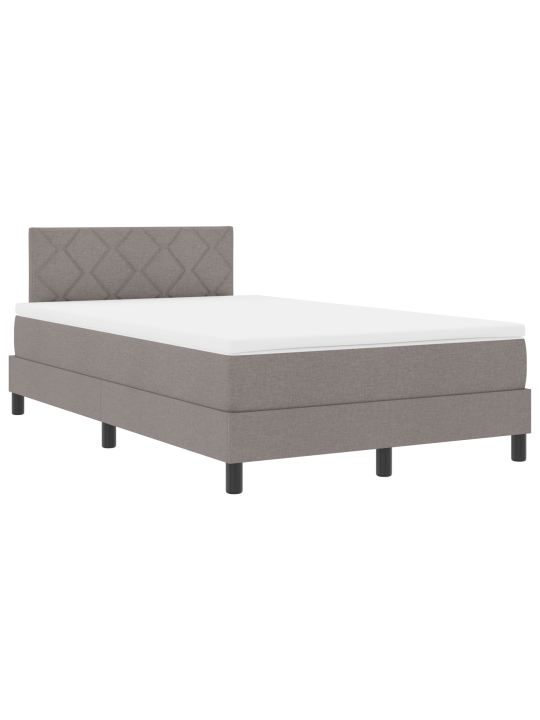 Kasti vedrustusvoodi mattress taupe 120x190 cm kangas