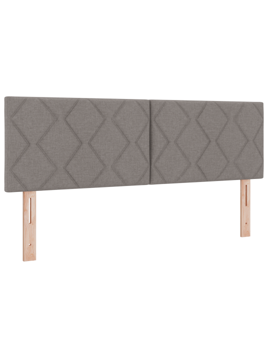 Vedrumadratsiga voodi taupe 140x200 cm kangas