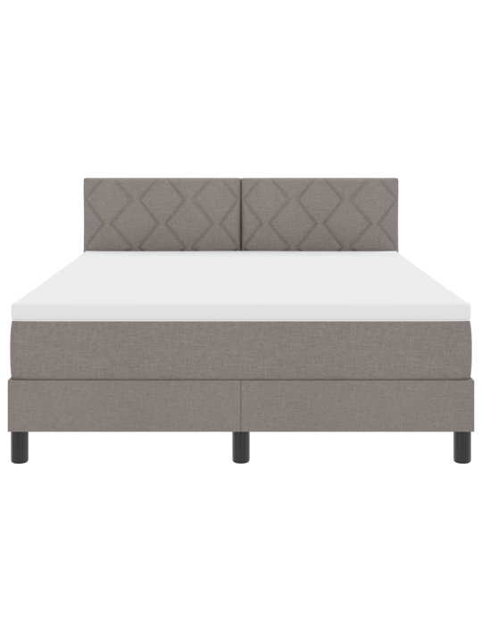 Vedrumadratsiga voodi taupe 140x200 cm kangas