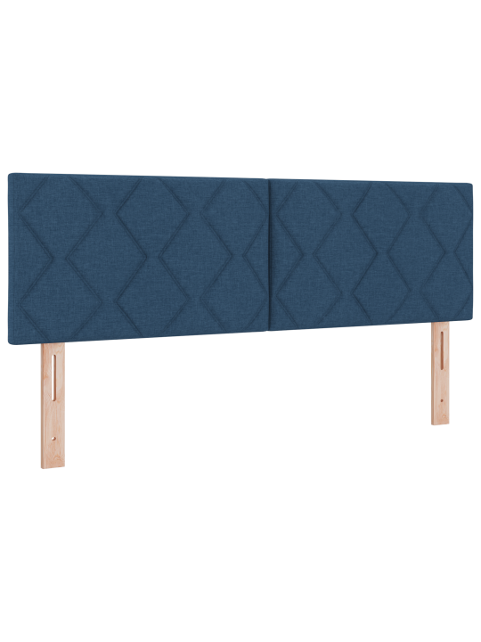 Boksi vedruvoodi madratsiga sinine 140x200 cm tekstiil