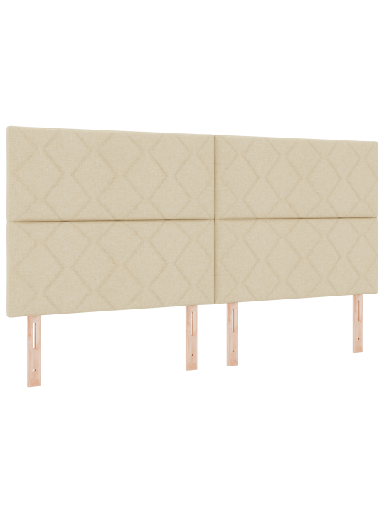 Kastivoodi koos madratsiga koorepruuni 200x200 cm kangas